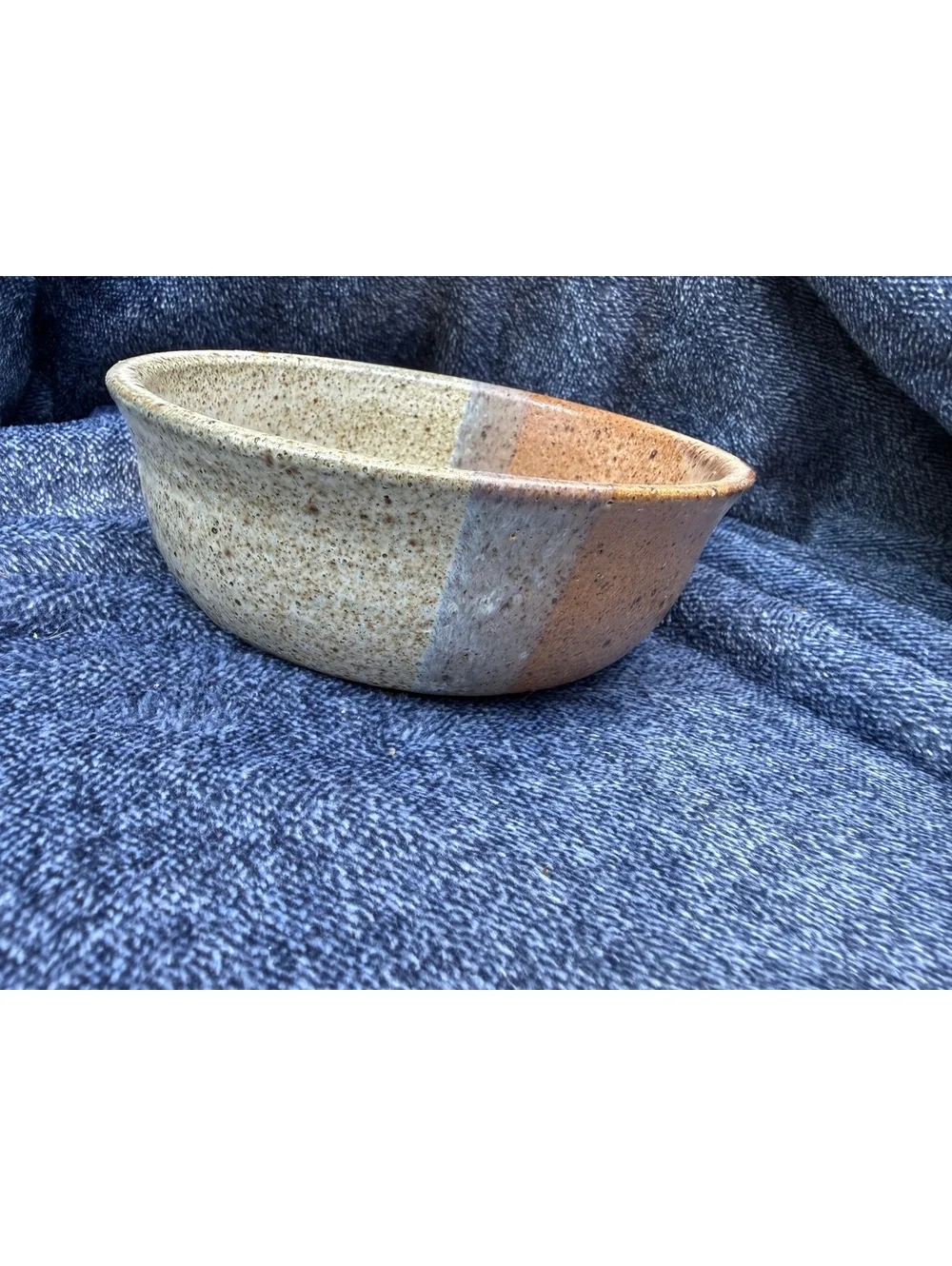 Handcrafted Two-Tone Ceramic Bowl